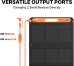 Jackery SolarSaga 200W Portable Solar Panel,IP68 Foldable Bifacial Solar Panels,Compatible with Jackery Explorer Power Station and Solar Generator,for Rooftops Outdoor Camping Off-Grid (Renewed)
