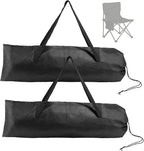2pcs Camping Chair Replacement Bag, 43.31x14.96in Portable Folding Large Storage Bag with Double-Handle Straps and Drawstring for Hammock Yoga Mat Poles Tent Travel Accessories(No Chair Included)