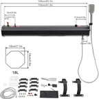 Portable Camping Shower, Roof-Mounted Solar Heating Pressurized Water Tank, Camping Shower Water Storage for Hiking, Car Wash, Beach Vacation