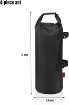 YOOFAN Heavy Duty Sand Bags for Canopy Legs (Set of 4) – 1680D Waterproof Oxford Fabric with Upgraded Hook & Loop Straps – Ideal Weights for Tent, Gazebo, Bounce House