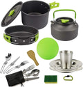 Camping Cookware Set Outdoor Portable Camping Pot 2-3 People Wild Picnic Tableware Pot Travel Pan Hiking Picnic Tools