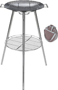 CAMPINGMOON Skottle Grill Cooking System Kit 18 inch Carbon Steel Pan Adjustable Legs Portable Camp Cooking Gear with Carry Bag (Skottle base set GR-900)