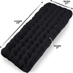 Zone Tech Camping Cot Mattress Pad Premium Quality Outdoor Comfortable Thicker Cotton Sleeping Cot Lightweight Waterproof Bottom Pad Mattress for Adult, Kid