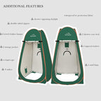 Your Choice 3.9x3.9x6.9FT Pop Up Privacy Tent, Large Portable Camping Changing Room with 2 Storage Pockets & 4 Sandbags, Outdoor Shower & Toilet Shelter for Beach, RV, Camping & Hiking