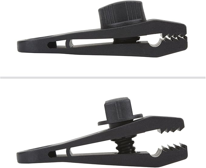 12 Pack - Tarp Clips Heavy Duty Lock Grip - Strong Clips - Superior Holding Power - Alligator Locking Clamp Design - Multipurpose, Tarp Tie Downs, Canvas, Shade Cloth, Tent, Banner, Awnings (12 Pack)