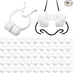 Frienda Professional Nose Stop Clips Plastic Foam Nosebleed Stopper Clips for Adults Accidental Emergency Condition Swimming(10 Pcs,White,Standard Size)