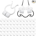 Frienda Professional Nose Stop Clips Plastic Foam Nosebleed Stopper Clips for Adults Accidental Emergency Condition Swimming(60 Pcs,White,Standard Size)