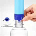 Gifts for Men Christmas Personal Water Filter Straw - Portable Survival Filtration Gear & Family Travel Essentials for Emergency Preparedness, Hiking, Camping, Backpacking & Outdoor Activities