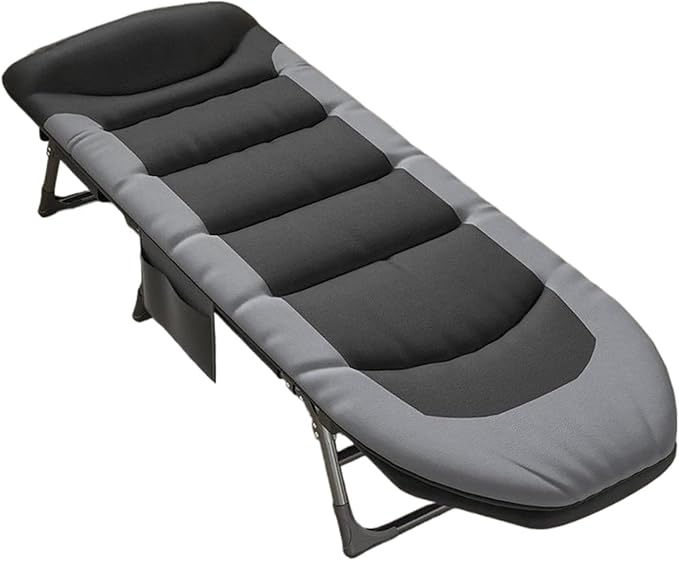 Sleeping Cots/Camping Cots for Adults, Folding Sleeping Cot Bed with Mattress, 6 Adjustable Positions, Portable Bed for Travel, Office, Home(180 * 60 * 30cm/70.9 * 23.6 * 11.8in)