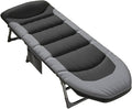 Sleeping Cots/Camping Cots for Adults, Folding Sleeping Cot Bed with Mattress, 6 Adjustable Positions, Portable Bed for Travel, Office, Home(190 * 65 * 30cm/74.8 * 25.6 * 11.8in)