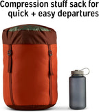 Kelty Cosmic Synthetic Fill 0 Degree Backpacking Sleeping Bag, Regular – Compression Straps, Stuff Sack Included