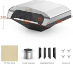 Stanbroil Wood Fired Pizza Oven Attachment Pizza Maker for Traeger, Pit Boss, Camp Chef, Green Mountain Grills, Z Grills, Smokin Brothers Pellet Grills, Silver