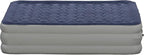 EMMA + OLIVER Inflatable Air Mattress - Queen Mattress, Flocked Top, Puncture Resistant, 18'' Thick, 650LB Capacity, Ideal for Camping, Guest Room, RV Travel, Plug-in Pump & Carrying Case Included