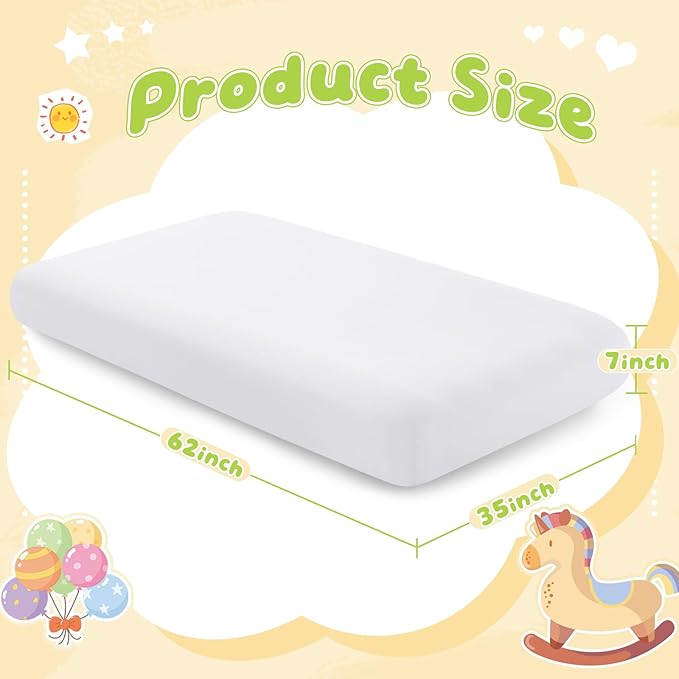 2 Pack Kids Air Mattress Fitted Sheet Only Compatible with Intex Cozy Kidz, White Toddler Inflatable Mattress Sheets for Travel Camping Airbed & Sleepover Party