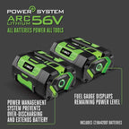 EGO POWER+ Portable Power Station, 3000W, Battery Powered, Inverter Generator for Home and Outdoor, Includes (2) 56V 7.5Ah Batteries and Charger - PST3042
