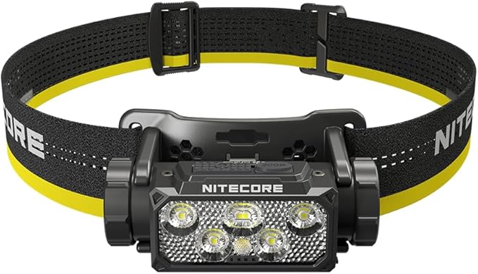 Nitecore HC60 UHE 1600 Lumen Headlamp, USB-C Rechargeable with White and Red Beams for Night Runing, Camping, Hiking, Hunting, and Industrial Work Sticker