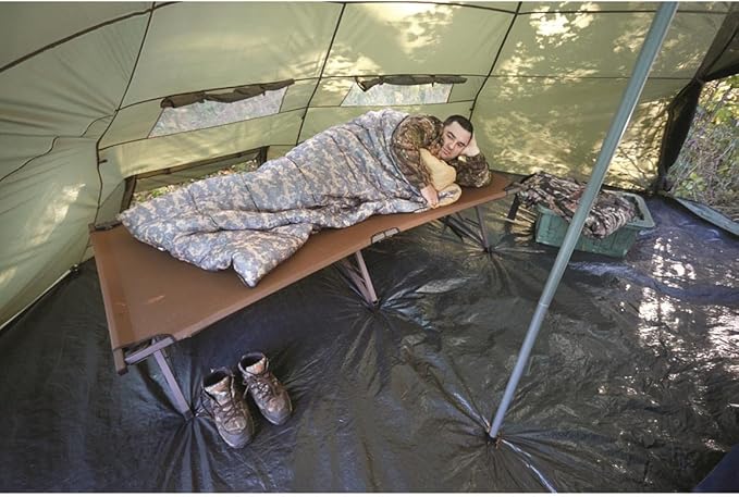 Guide Gear Folding Bed for Camping, Portable Tent Sleeping Cot for Adults, Oversized Heavy Duty, XL Magnum Cot, 600-lb. Capacity