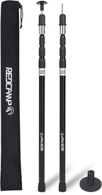 REDCAMP Aluminum Adjustable Camping Tarp Poles, Set of 2, 33.3in to 98.4in Telescoping Lightweight Tent Poles for Shelter, Hammock Rain Fly, Awning