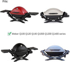 Uniflasy 6558 Cast Iron Griddle Plate for Weber Q1200 Q1000 Q120 Q100 Series Gas Grills, Cooking Griddle Replacement Parts for Weber Q1200 Q1000 Grill Accessories, 12.6 x 8.6 Inches