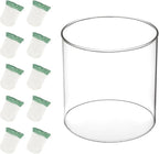 10 Propane Lantern Mantles and 1 Lantern Glass Globe Replacement Parts, Compatible with Coleman Kerosene Lanterns, Propane Lantern Mantle Replacement Suitable for Outdoor Camping Propane Lantern