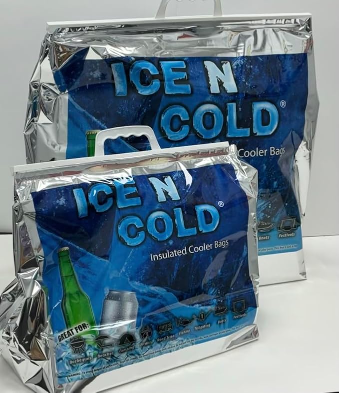 Insulated Picnic/Shopping Cooler Bags for Groceries, Camping, Hiking, Beach, Travel | Lightweight Soft Collapsible | Fast Same Day Shipping