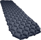 Single Self-Inflating Camping Sleeping Pad - Rapid Setup Ultralight Compact Air Mat for Hiking Travel Tent Outdoor(01Navy Blue)