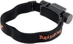 SecurityIng Elastic Headband Adjustable Headlight Strap Fit for 22mm - 26mm Torch Headlamps Holder (2)