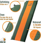 Camping Sleeping Pads and Camping Pillow Set - Ultralight Sleeping Pad for Camping, Backpacking Pad and Hiking Sleeping Pad- Ultralight and Packable Floor Sleeping Mat and Pillow Set