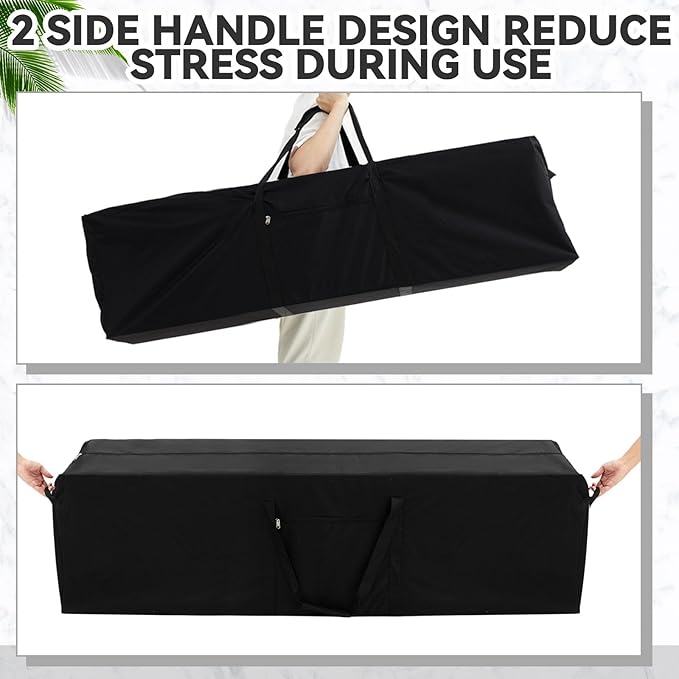 42 x 15 x 15 Inch, 154 L Extra Large Duffle Bag Camping Tent Storage Bag Heavy Duty Waterproof Sports Equipment Carrying Case for Tent Pole Travel Canopy Hammock Tripod Fishing Outdoor Moving
