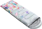 Kids Sleeping Bag for Boys Girls,Checkerboard Cat Print-Lightweight Warm Portable Outdoor Indoor-Waterproof Cold Weather Resistant Sleeping Bag for Camping Hiking