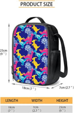 3 Pcs Cartoon Dinosaur Patterns Backpack, Matching Sturdy Lunch Bag and Large Capacity Pencil Case Set for Primary School Students, Lightweight Stylish Bag Set