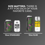 PHOOZY Insulated Can Cooler for Slim 12oz Cans with NASA-Inspired Technology - Patented Koozie That Keeps Drinks Cold 10x Longer - Lightweight Beer Koozie for Outdoor Adventures - Pink Camo