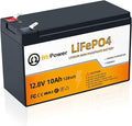 12V 10Ah Lithium LiFePO4 Battery|5000+ Deep Cycles LiFePO4 Battery|with 10A BMS | fit for Cyberpower UPS,Lighting,Power Wheels,Fishfinder and More