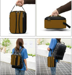 BEIMILY Lunch Box for Men Women Adults,Small Insulated Lunch Bag for Office Work Picnic,Reusable Portable Lunchbox,Soft Cooler Tote Bag(Brown)