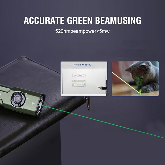 JETBeam E26 Rechargeable EDC Flat Flashlight 4 Constant Brightness Modes+Strobe+1300mW UV+Green Beam Combo,2000 Lumens Portable Pocket Lights,IPX-8,Triple Sources for Outdoors,Emergency,Working
