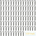 Helmet Clips for Headlamp, XBD Headlight Hook Easily Mount Head light Holder on Narrow-Edged Helmet, Hardhat and Safety Cap. (100pcs Pack)