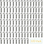 Helmet Clips for Headlamp, XBD Headlight Hook Easily Mount Head light Holder on Narrow-Edged Helmet, Hardhat and Safety Cap. (100pcs Pack)