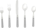 Ginkgo International Le Prix Stainless Steel Dishwasher-safe 30piece flatware set, Service for 6, Grey (22719)