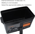 12V Multifunctional Control Box Camping Electrical System Waterproof Jumper Box Retrofit Heavy Duty Control Boxes for Marine Trailer Kayak Boat Car RV Solar (No Battery)