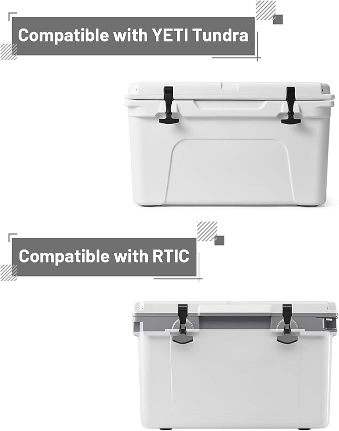Cooler Beverage Holder, Biforous Cooler Cup Holder Compatible with YETI Tundra Coolers, Compatible with RTIC Coolers, Cooler Accessory
