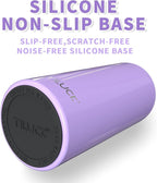 TILUCK Skinny Can Cooler for Slim Beer & Hard Seltzer, Stainless Steel, Doucle-Walled Stainless Steel Insulated Slim Cans, Standard 12 oz (Lavender)
