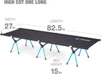 Helinox Cot One High, 15-Inch High Compact, Collapsible Camping Cot, Long