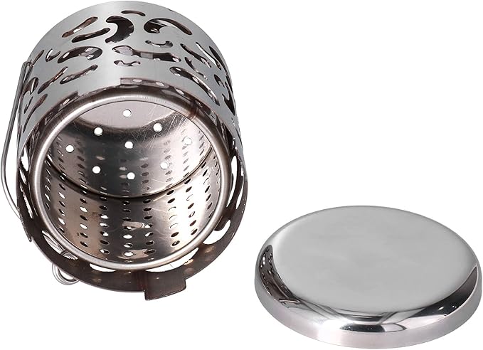 Stainless Steel Mini Tent Heater - Outdoor Heating Cover for Backpacking, Hiking, and Barbecue