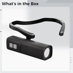 1000Mah Rechargeable Ear Mounted Headlamp With Motion Sensor, Adjustable Brightness For Fishing, Camping, Running, Portable Head Light