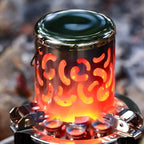 Camping Heater, High Temperature Camping Heating Cover Portable Camping Heater Stove Mini Size for Hiking for Picnic for Outdoor