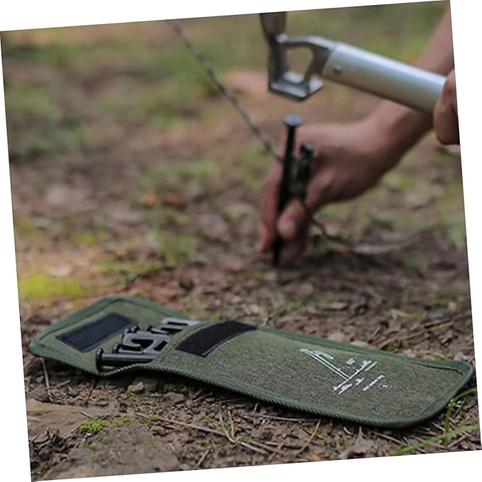 POPETPOP Ultralight Backpacking Tools Bag Tent Nail Storage Pouch Camping Accessories Oxford Tent Pegs Container