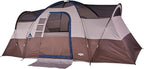 Wenzel Klondike 8 Person Water Resistant Tent with Convertible Screen Room for Family Camping