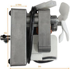 Upgraded 2.5RPM Auger Motor Accessories, Compatible with Pit Boss, Traeger, and Camp Chef Wood Pellet Grill Smokers, AC120V 60Hz 2 Pole Universal Barbecue Feeding Gear Replacement Parts