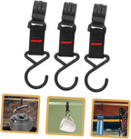 15pcs Outdoor Camping Hooks Heavy-Duty Plastic Steel Portable Storage Hanger for Tent Lantern Clothing and Kitchen Utensils for Hiking and Camping