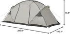 Naturehike Massif Hot Tent with Stove Jack, Waterproof Windproof 4 Season Tent, 2/4 Person Cold Weather Winter Tents for Camping